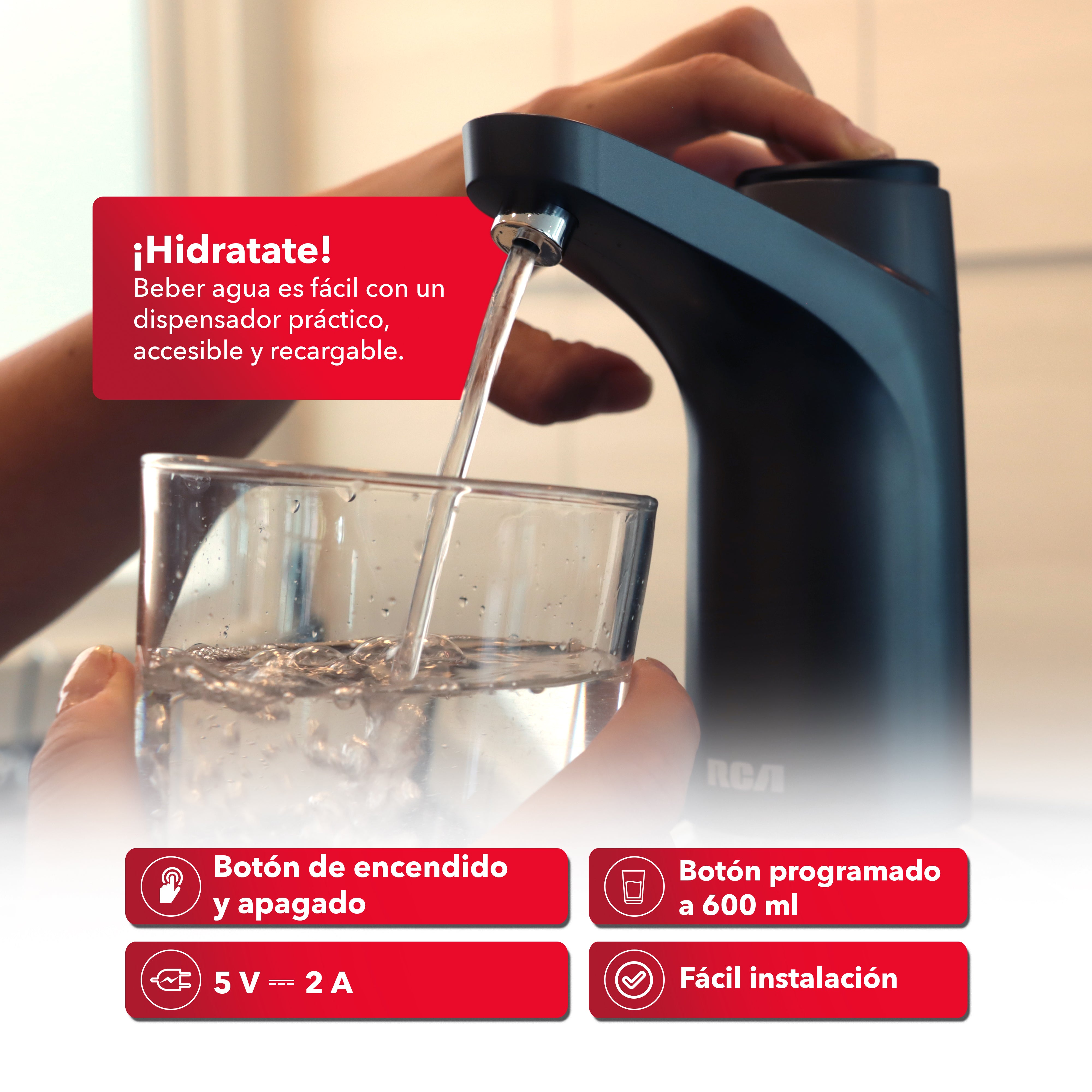 Dispensador de Agua Eléctrico  RC-WD2