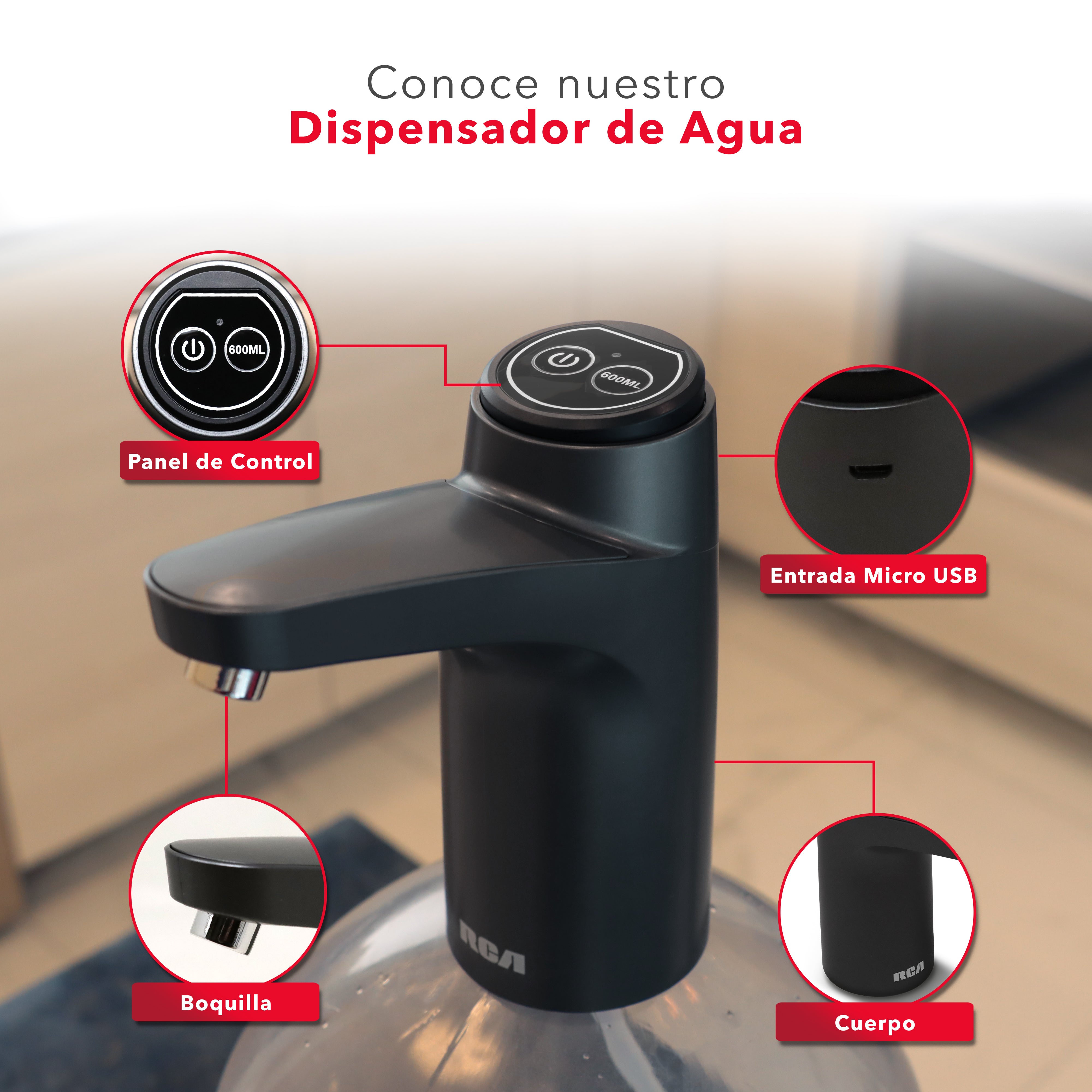 Dispensador de Agua Eléctrico  RC-WD2